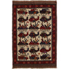 Hand Knotted War Rug 3' 2 x 4' 8 (ft) - No. G25898