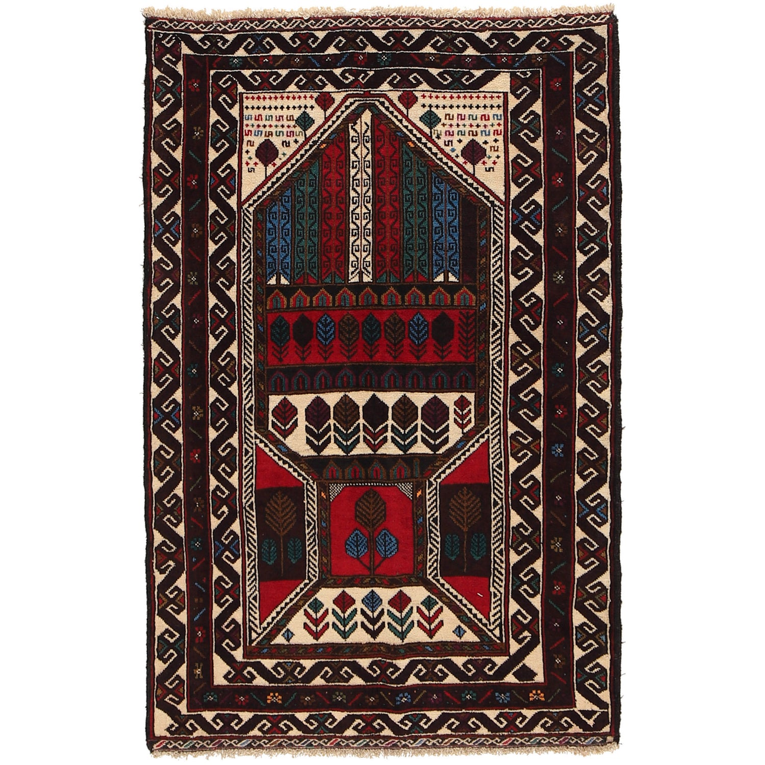 Prayer Rug 2' 8 x 4' 4 (ft) - No. G26637