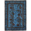 Blue Overdyed Rug 4' 1 x 5' 6 (ft) - No. G26646