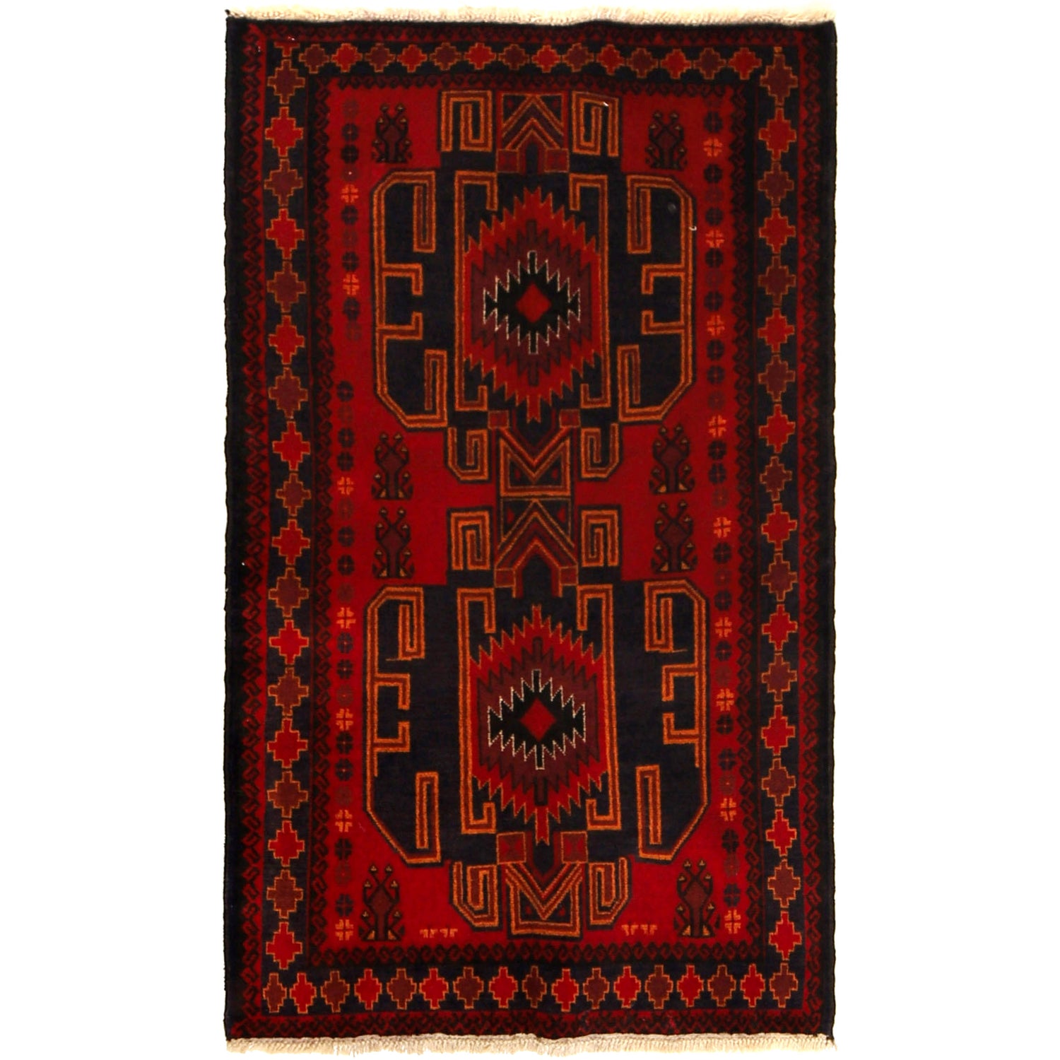 Traditional Baloch Rug 2' 8 x 4' 9 (ft) - No. G27047