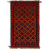 Hand Knotted Red Dhurrie  5' 7" x 9' 1" (ft) - No. G27058