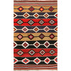 Handmade Multi-color Kilim 4' 3" x 6' 8" (ft) - No. G27066