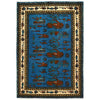 Handmade War Rug 3' 4 x 4' 10 (ft) - No. G27081