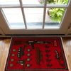 Red Color War Rug 2' 0 x 2' 11 (ft) - No. G27099