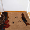 Brown War Rug 2' 0 x 2' 10 (ft) - No. G27112