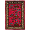 Pink Color War Rug 3' 3" x 5' (ft) - No. G27119