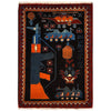 War Rug 2' 0 x 2' 10 (ft) - No. G27122