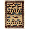 Hand Knotted War Rug 3' 5 x 4' 10 (ft) - No. G27466