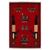 Red War Rug 2' 0 x 2' 11 (ft) - No. G27469