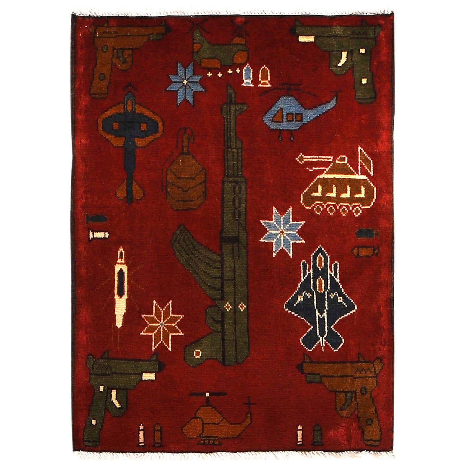 Hand Knotted War Rug 2' 2 x 2' 11 (ft) - No. G27470
