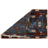 Blue Color War Rug 1' 10" x 2' 11" (ft) - No. G27474