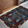 Blue Color War Rug 1' 10" x 2' 11" (ft) - No. G27474