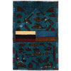 Blue Color War Rug 2' 7 x 3' 11 (ft) - No. G27476