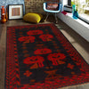 Maroon Baluchi Rug 3' 7" x 6' 2" (ft) - No. G27493