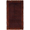 Hand Knotted Baluchi Carpet 2' 9"x 4' 10" (ft) - No. G27628