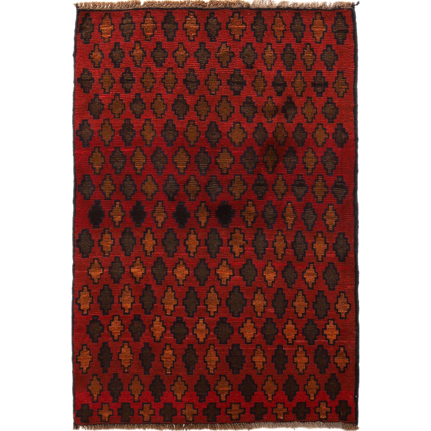 Handmade Baluchi Carpet 2' 11" x 4' 6" (ft) - No. G27676