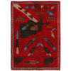 Handmade War Rug 2' 9" x 3' 10" (ft) - No. G27694