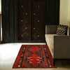 Red Color Baluchi Carpet 2' 9" x 4' 2" (ft) - No. G27739