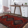 Red Color Baluchi Carpet 2' 9" x 4' 4" (ft) - No. G27742