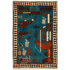 Handmade War Rug 2' 0" x 3' 1" (ft) - No. G27877