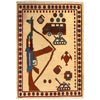 Ivory Color War Rug 2' 2" x 3' 1" (ft) - No. G27878