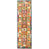 Vegetable Kilim Runner 2' 9" x 9' 7" (ft) - No. G28086