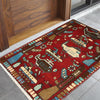 Red War Rug 2' 0" x 2' 10" (ft) - No. G28096