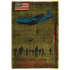 Green Color War Rug 2' 1" x 2' 11" (ft) - No. G29002