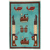 Handmade War Rug 1' 11" x 2' 11" (ft) - No. G29007