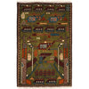 Handmade War Rug 1' 11" x 2' 11" (ft) - No. G29008