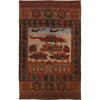 Hand Knotted War Rug 3' 4" x 5' 0" (ft) - No. G29034