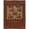 Handmade War Rug 3' 5" x 4' 4" (ft) - No. G29039