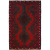 Hand Knotted Baluchi Carpet 2' 8"x 4' 2" (ft) - No. G29067