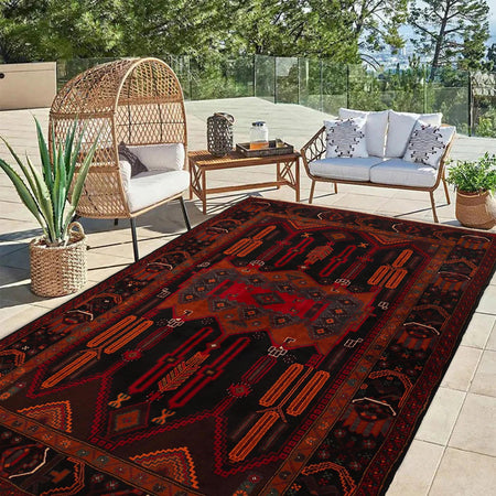 Baluch Medium Size Carpet 4' 3" x 7' 1" (ft) - No. G29254