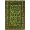 Green Overdyed Rug 3' 11" x 5' 7" (ft) - No. G29737