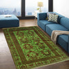 Green Overdyed Rug 3' 11" x 5' 7" (ft) - No. G29737