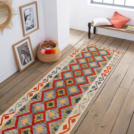 Vegetable Kilim Runner 2' 9" x 9' 8" (ft) - No. G29741