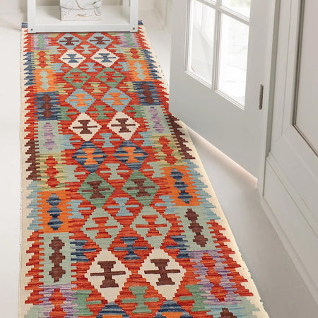 Vegetable Kilim Runner 2' 10" x 9' 10" (ft) - No. G29746