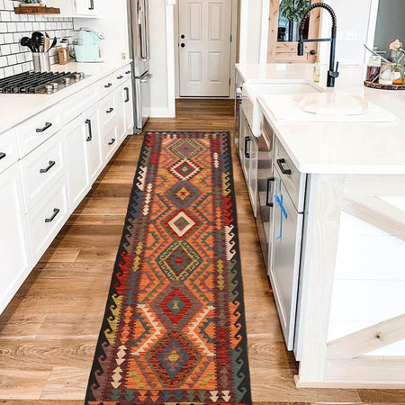 Vegetable Kilim Runner 2' 7" x 9' 3" (ft) - No. G29751