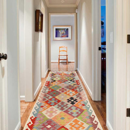 Vegetable Kilim Runner 2' 9" x 9' 7" (ft) - No. G29768