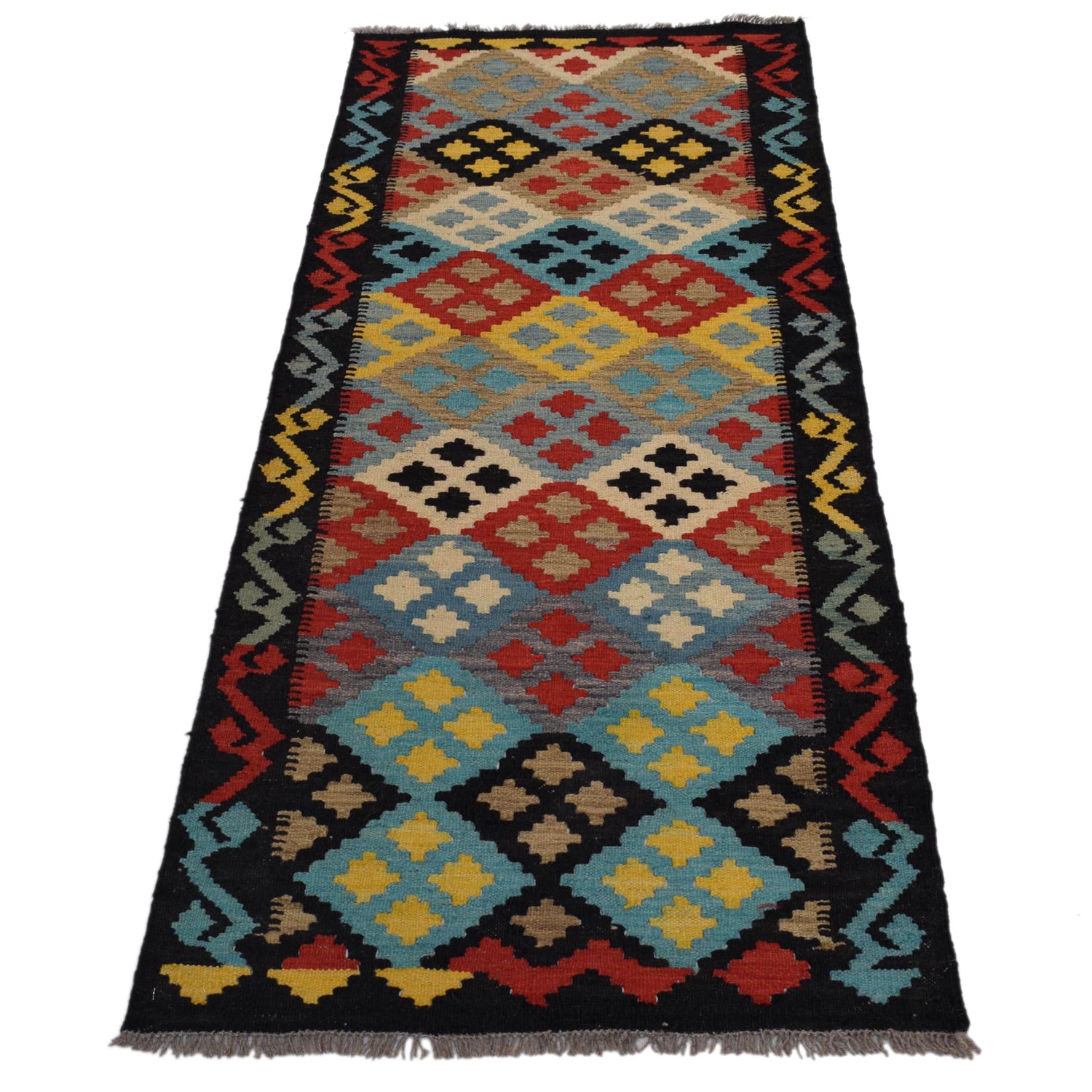 Vegetable Kilim Runner 2' 2" x 6' 6" (ft)- No. G31274