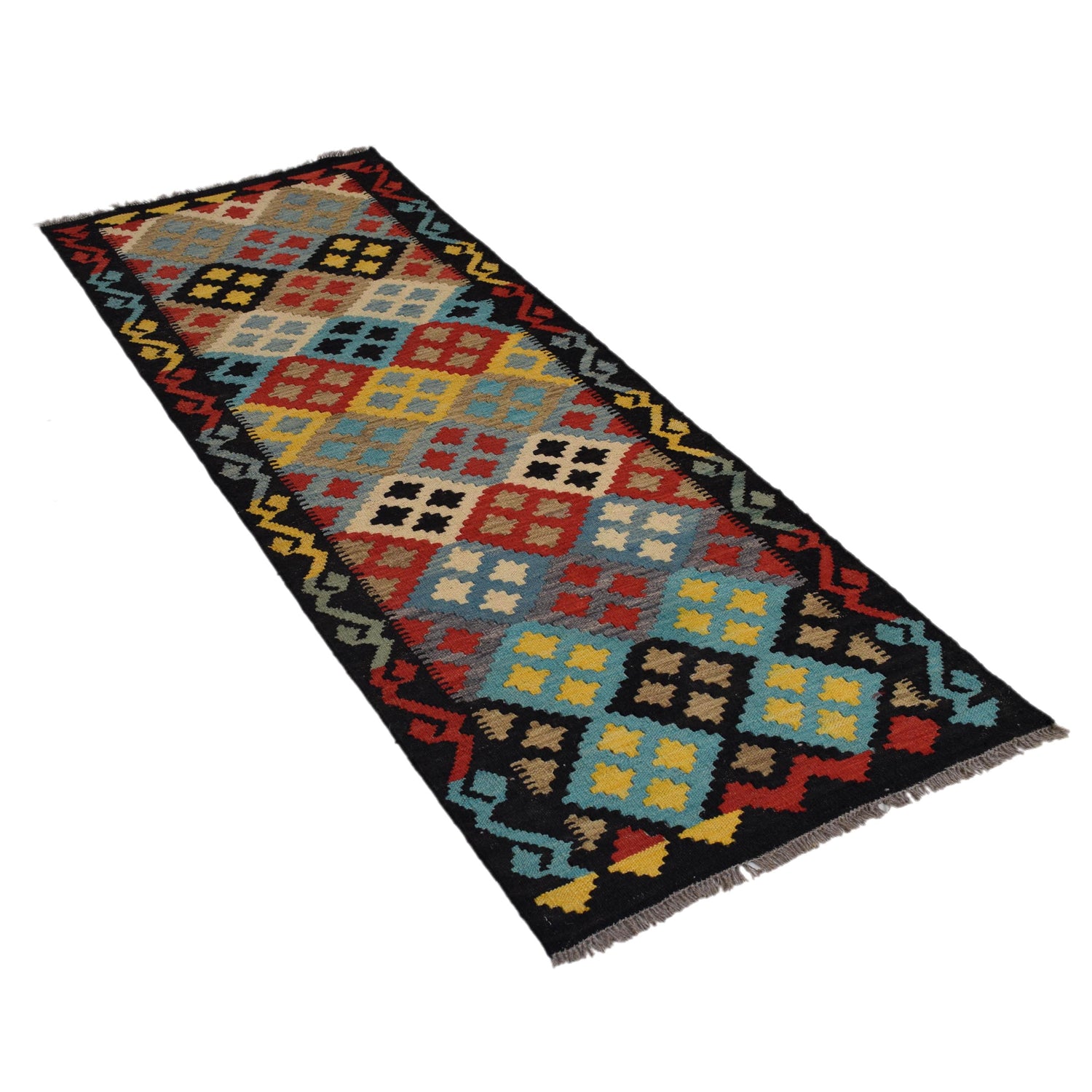 Vegetable Kilim Runner 2' 2" x 6' 6" (ft)- No. G31274