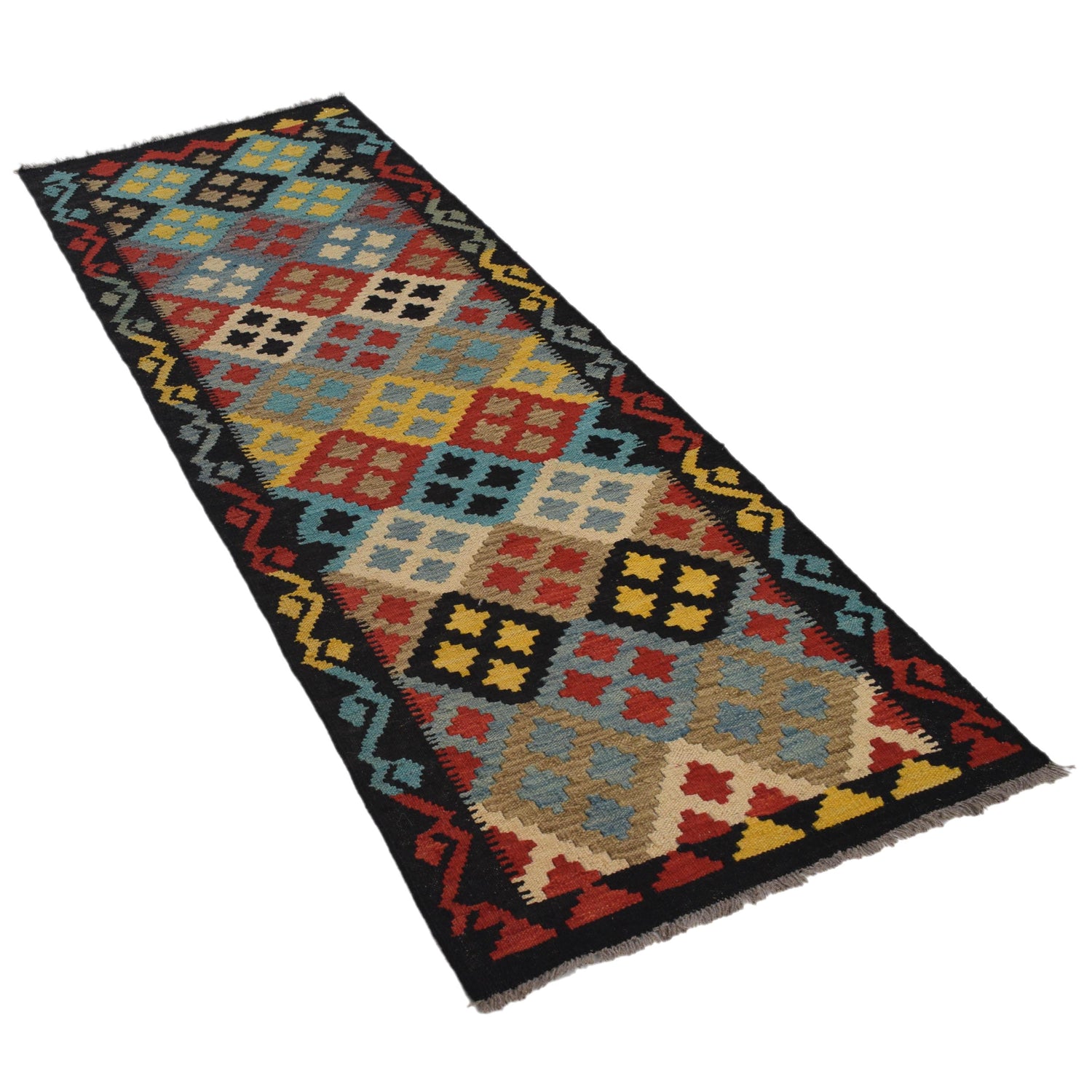Vegetable Kilim Runner 2' 2" x 6' 6" (ft)- No. G31274