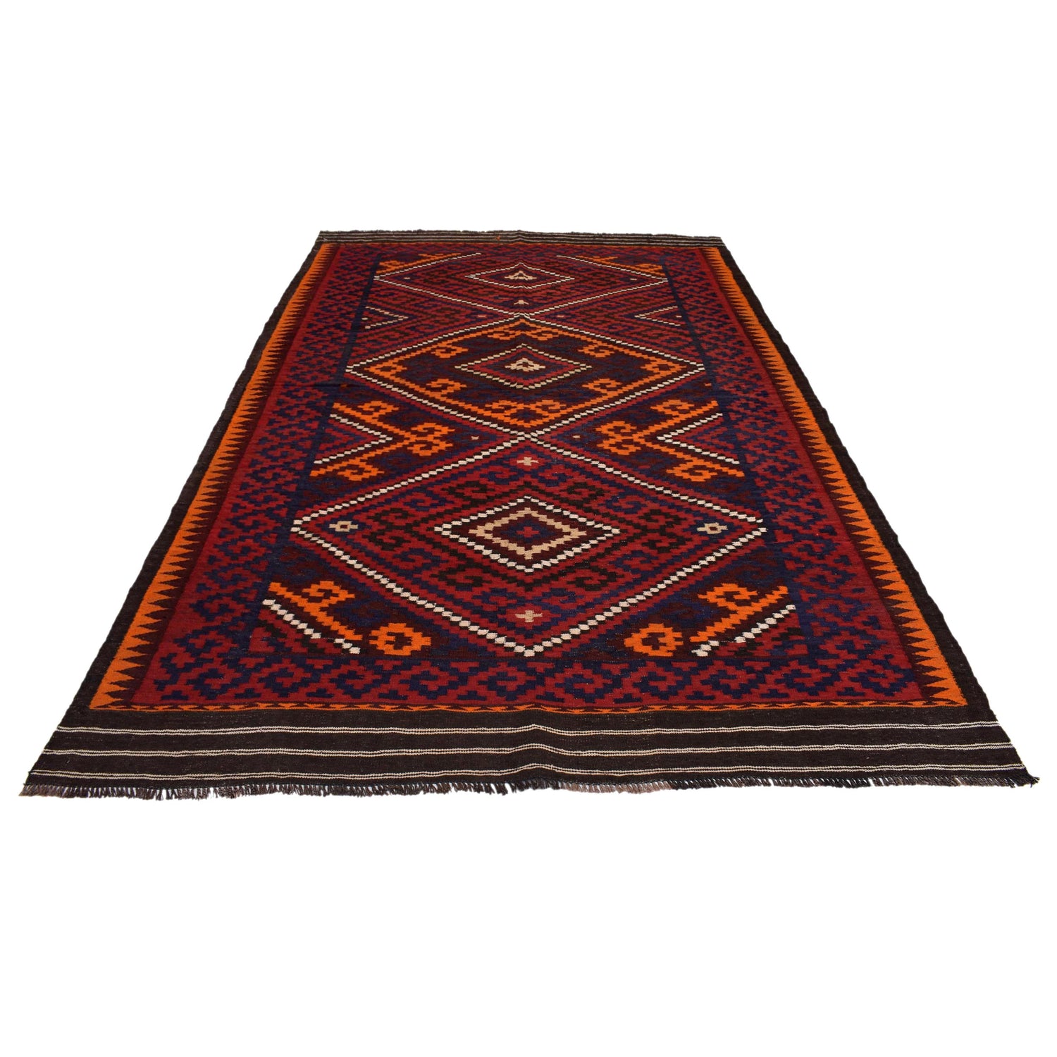 Handmade Multi Kilim 6' 0" x 9' 3" (ft) - No. G31300
