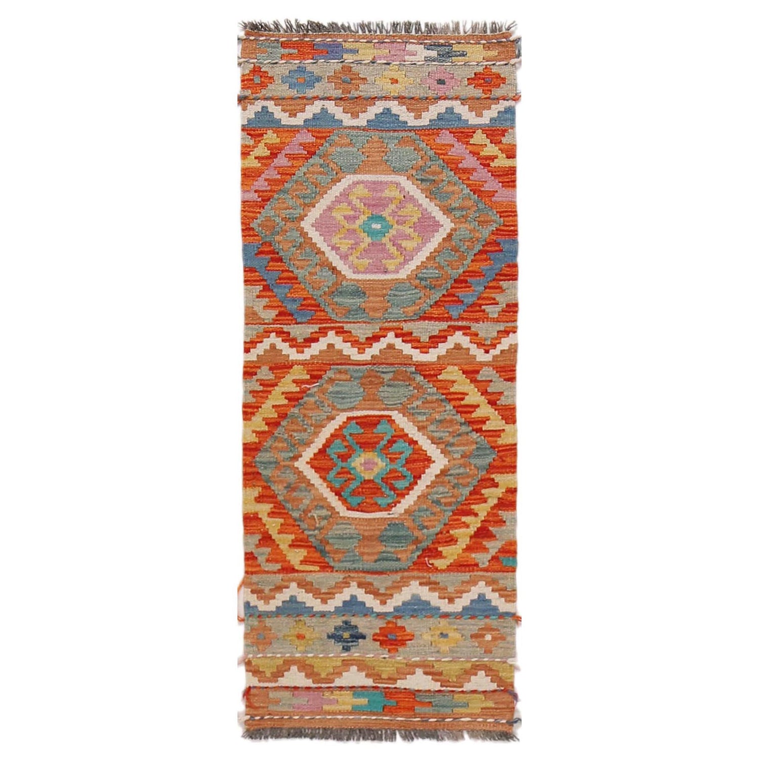 Vegetable Kilim Runner 1' 8" x 4' 5" (ft)- No. G31436