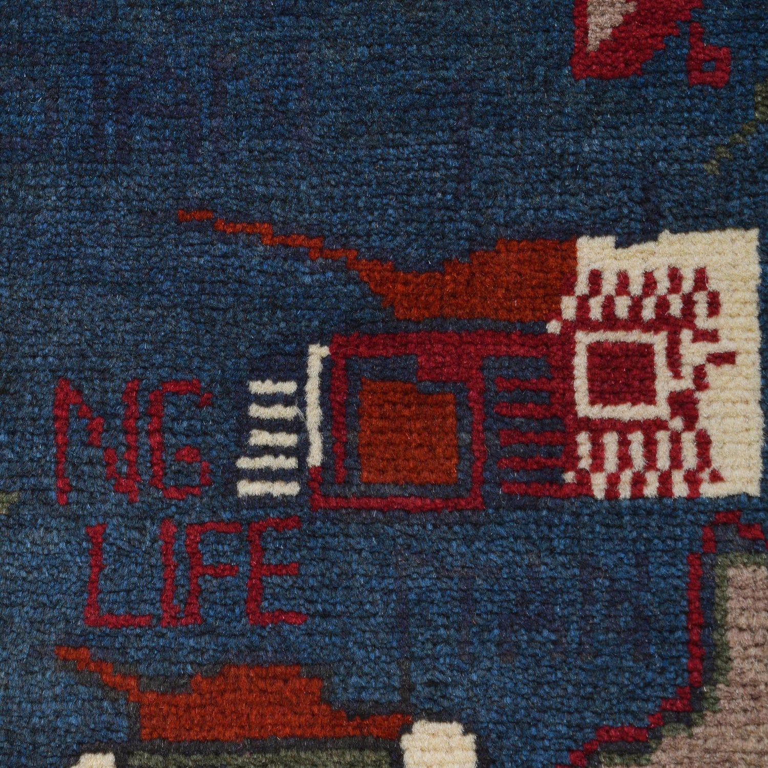 Handmade War Rug 2' 7" x 3' 11" (ft) - No. G31625