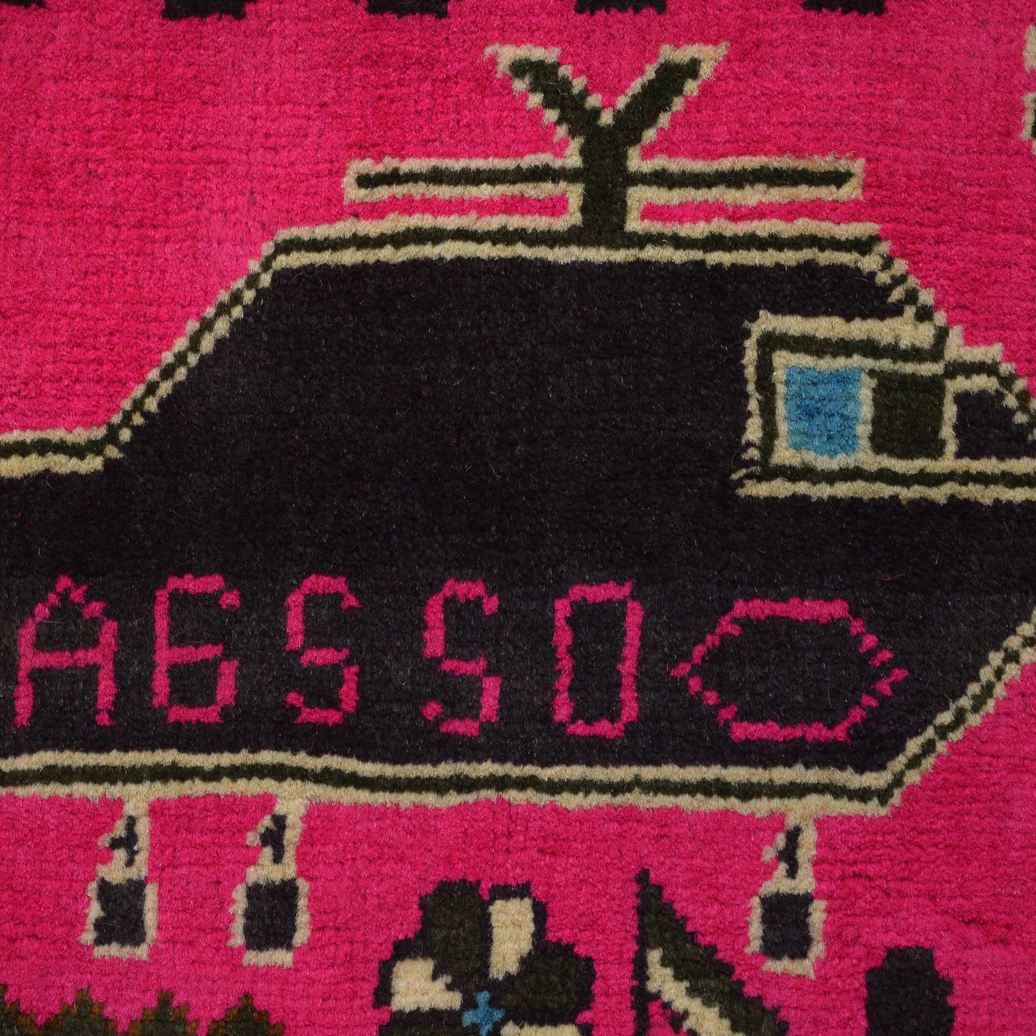 Handmade War Rug 2' 8" x 4' 4" (ft) - No. G31626