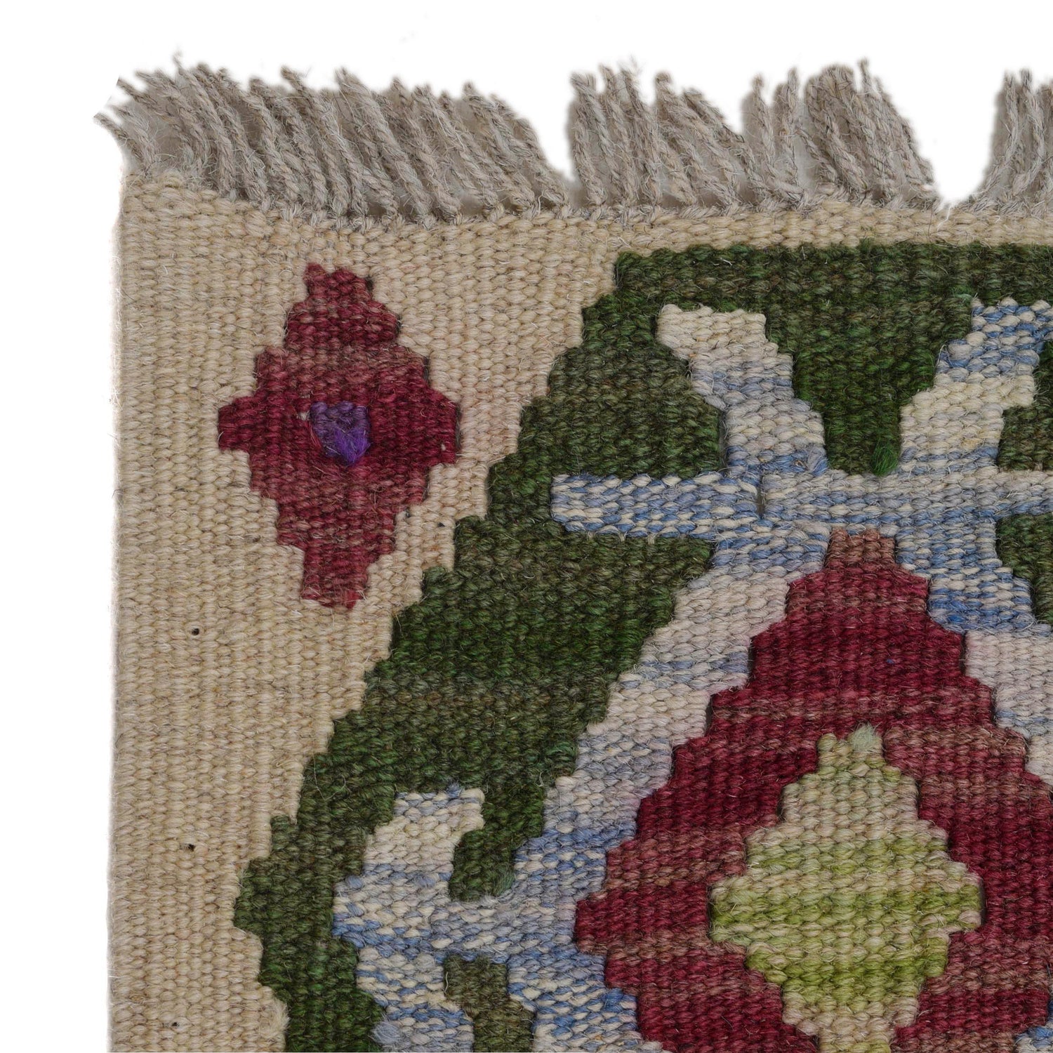 Handmade Vegetable Kelim 4' 2" x 5' 6" (ft) - No. G31649