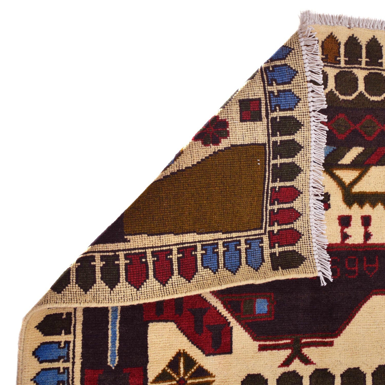 Handmade War Rug 2' 11" x 4' 5" (ft) - No. G31654