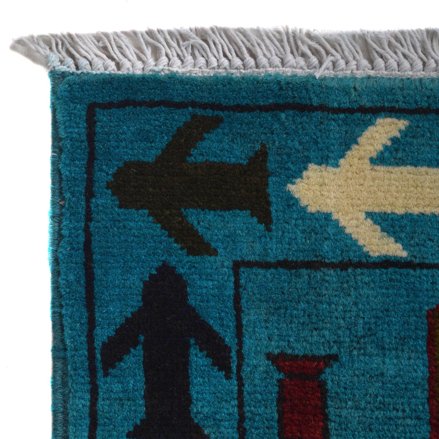 Handmade War Rug 4' 1" x 6' 2" (ft) - No. G31656